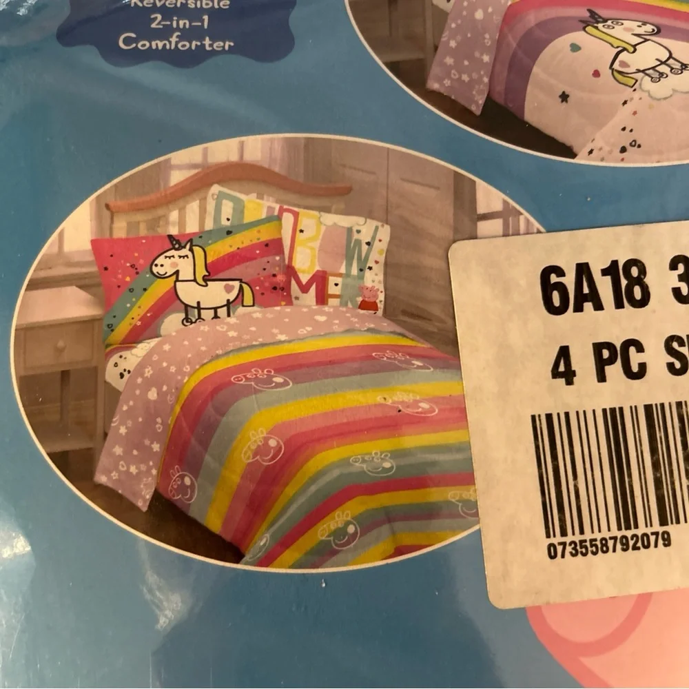 Peppa Pig Microfiber Twin/ Full Reversible Comforter